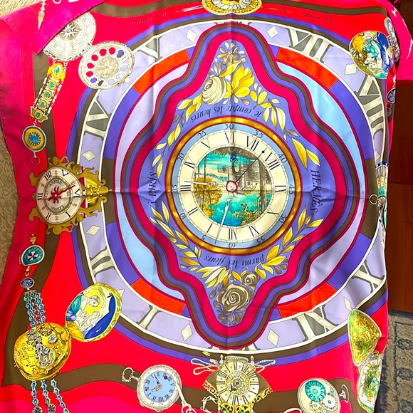 Hermes Accessories - Preloved Hermes Fuschia Scarf